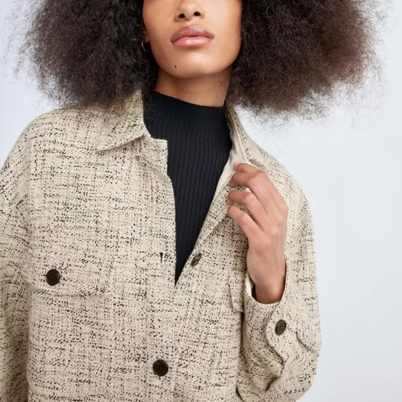 Aritzia Babaton Joan Oversized Shirt Jacket Shacket NWT - Picture 2 of 8